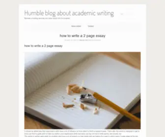 Learnenglish4Freeonline.com(Humble blog about academic writing) Screenshot