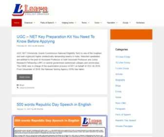 Learnenglishgrammar.in(English Grammar) Screenshot