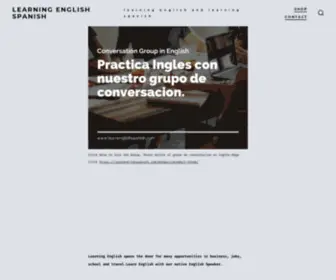 Learnenglishspanish.com(Learn English Spanish online) Screenshot