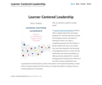 Learnercenteredleadership.org(A Blueprint for Transformational Change in Learning Communities) Screenshot