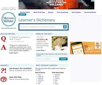 Learnersdictionary.com(Find Definitions & Meanings of Words) Screenshot