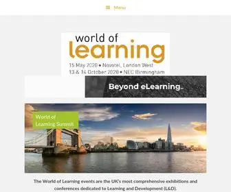 Learnevents.com(World Of Learning) Screenshot