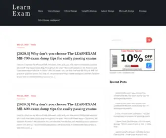 Learnexam.com(Pass Microsoft) Screenshot