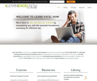 Learnexcelnow.com(Conquer the Fear of Excel) Screenshot