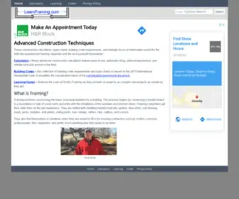 Learnframing.com(Advanced Construction Techniques) Screenshot