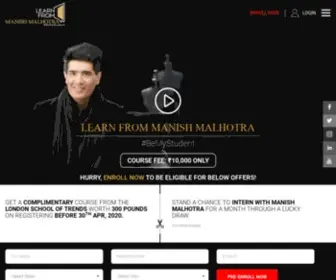 Learnfrommanishmalhotra.com(Learn From Manish Malhotra) Screenshot