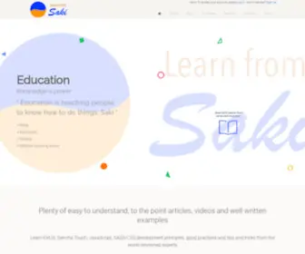 Learnfromsaki.com(Learn from Saki) Screenshot