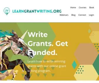 Learngrantwriting.org(We've got you) Screenshot