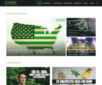 Learngreenflower.com(Cannabis Education & Information) Screenshot