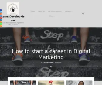 Learngrowanddevelop.com(Learn from someone's experience) Screenshot