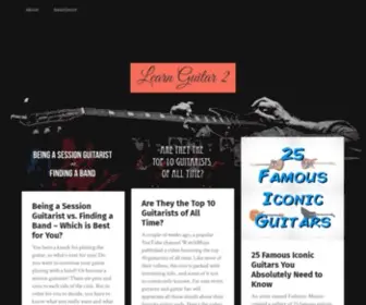 Learnguitar2.com(Because you and I can learn guitar too) Screenshot