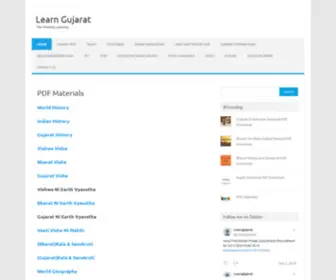 Learngujarat.com(PDF Materials) Screenshot