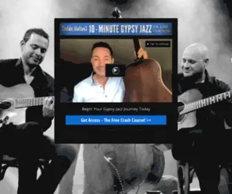 Learngypsyjazzguitar.com(Learn Gypsy Jazz Guitar) Screenshot