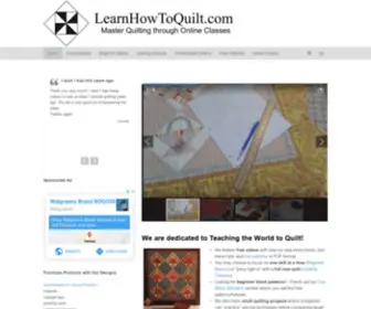 Learnhowtoquilt.com(Learn How To Quilt with our Quilt Tutorials) Screenshot