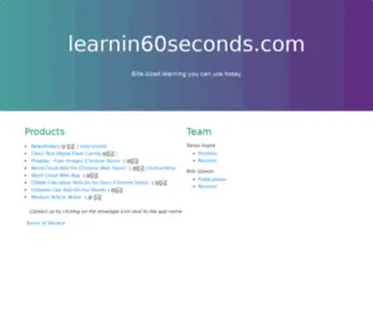 Learnin60Seconds.com(Learn in 60 seconds) Screenshot