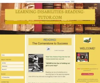 Learning-Disabilities-Reading-Tutor.com(This on) Screenshot