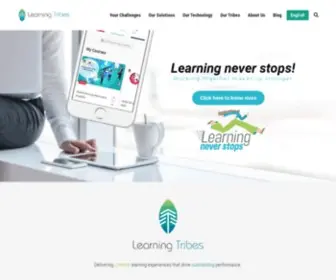 Learning-Tribes.com(Corporate Training Solutions) Screenshot