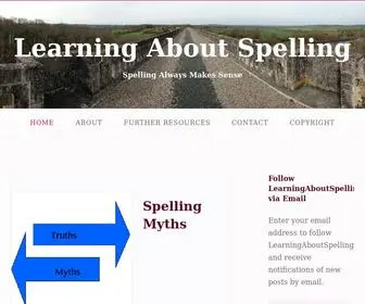 Learningaboutspelling.com(Spelling Always Makes Sense) Screenshot