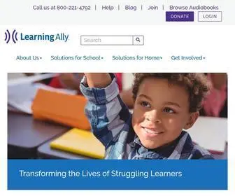 Learningally.org(Audiobooks for Dyslexia & Learning Disabilities) Screenshot