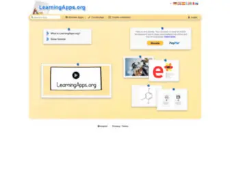 Learningapps.org(Interaktive und multimediale Lernbausteine) Screenshot
