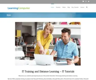Learningcomputer.com(Online IT training) Screenshot