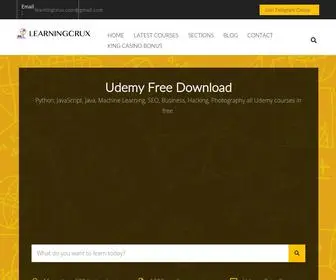 Learningcrux.com(Free Tutorials for Python) Screenshot