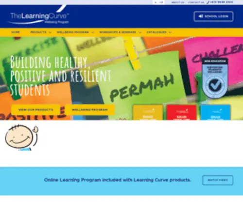 Learningcurve.com.au(Positive Education & Student Wellbeing) Screenshot
