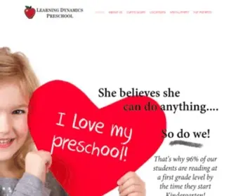 Learningdynamicspreschool.com(Learning Dynamics Preschool) Screenshot