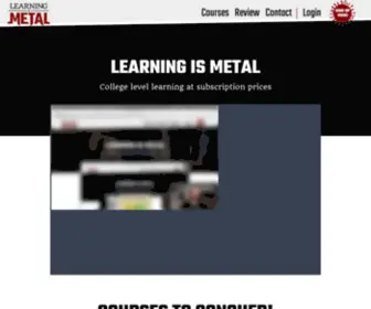 Learningismetal.com(Learning is Metal) Screenshot