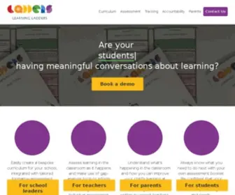 Learningladders.info(Pupil Progress Tracking Software) Screenshot