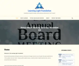 Learninglight.org(Gratefully serving Orange County's spiritual community for over 50 years) Screenshot