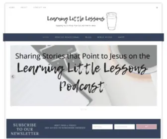 Learninglittlelessons.com(Filling Our cups with Jesus) Screenshot