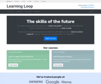 Learningloop.io(Product & UX Mentoring with Learning Loop) Screenshot