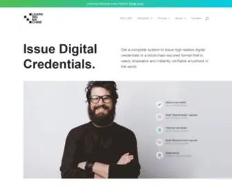 Learningmachine.com(Digital Credentials) Screenshot