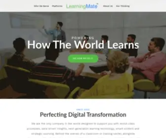 Learningmate.com(Digital Infrastructure & Elearning Services) Screenshot