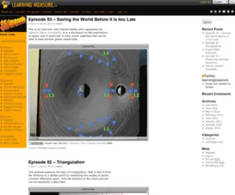 Learningmeasure.tv(It is a science and engineering podcast with emphasis on measurement) Screenshot