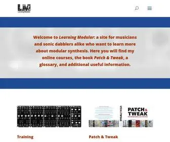 Learningmodular.com(An Introduction to Modular Synthesis by Chris Meyer) Screenshot