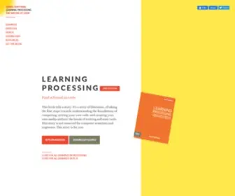Learningprocessing.com(Learning Processing 2nd Edition) Screenshot