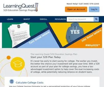 Learningquest.com(Learning Quest 529 Education Savings plans) Screenshot