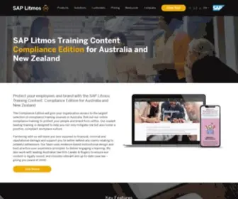 Learningseat.com.au(Online Training Courses Compliance Solutions for Australia ANZ by SAP Litmos) Screenshot