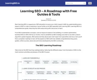 Learningseo.io(A Roadmap to Learn SEO w/ Free Guides) Screenshot