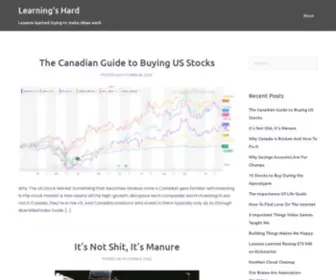 Learningshard.com(Learning's Hard) Screenshot