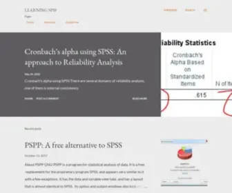 Learningspss.com(Learning SPSS) Screenshot
