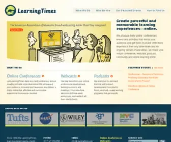 Learningtimes.com(Online Conferences) Screenshot