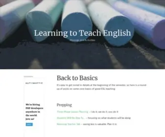 Learningtoteachenglish.com(Musings and Activities) Screenshot