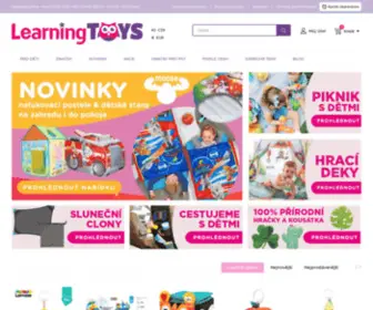 Learningtoys.cz(Distributor značkových hraček pro nejmenší) Screenshot