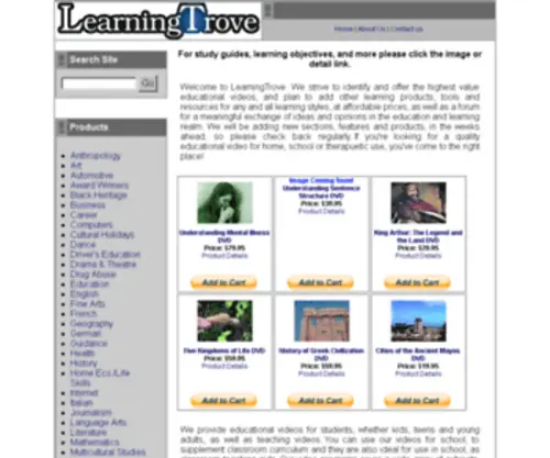 Learningtrove.com(Educational Videos) Screenshot