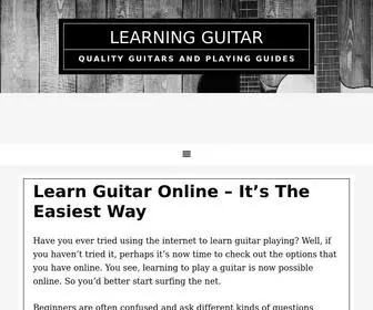 Learninguitar.co.uk(Quality Guitars And Playing Guides) Screenshot