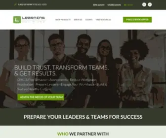 Learningunlimited.com(We help your business build better team relationships that gets results based using DiSC®) Screenshot