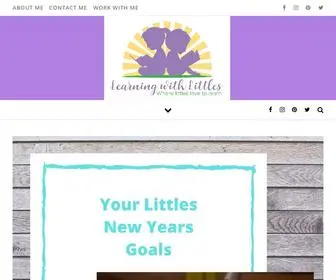 Learningwithlittles.com(Learning with Littles) Screenshot